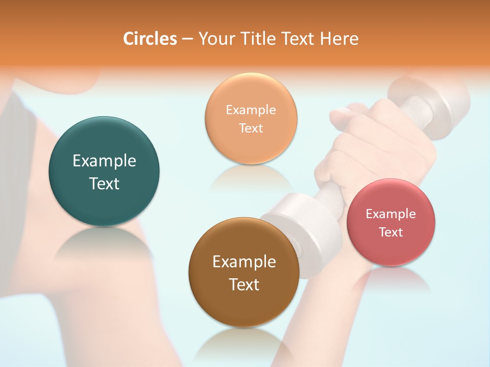 Barbell Weightlifting Healthy PowerPoint Template