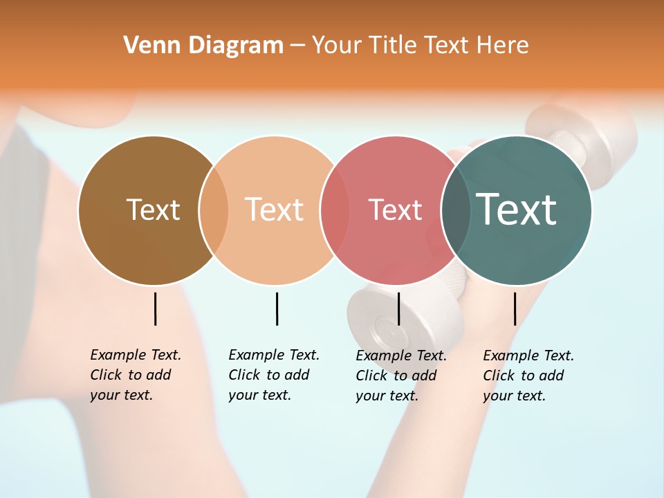 Barbell Weightlifting Healthy PowerPoint Template