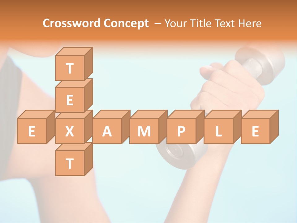 Barbell Weightlifting Healthy PowerPoint Template