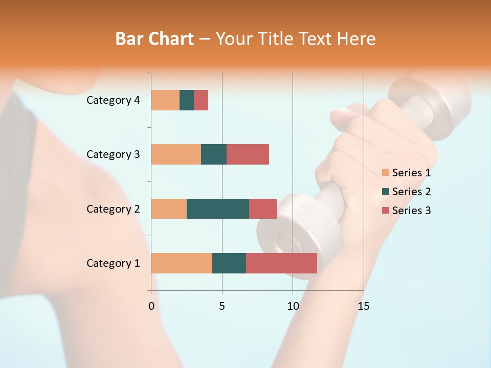 Barbell Weightlifting Healthy PowerPoint Template