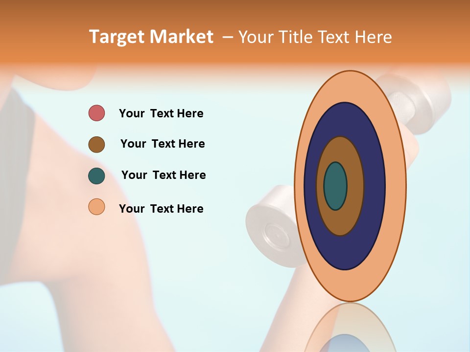 Barbell Weightlifting Healthy PowerPoint Template