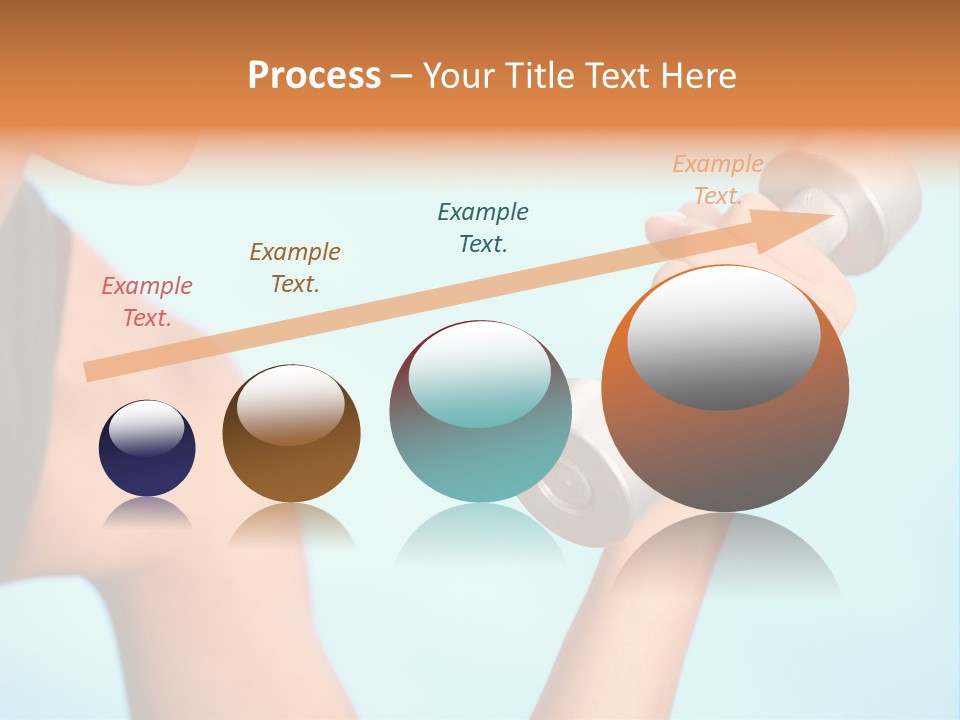 Barbell Weightlifting Healthy PowerPoint Template