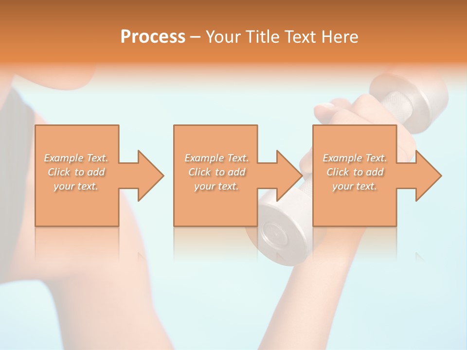 Barbell Weightlifting Healthy PowerPoint Template