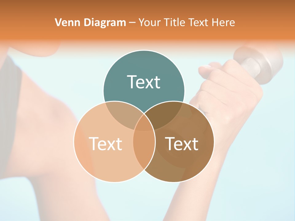 Barbell Weightlifting Healthy PowerPoint Template