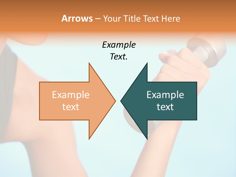 Barbell Weightlifting Healthy PowerPoint Template