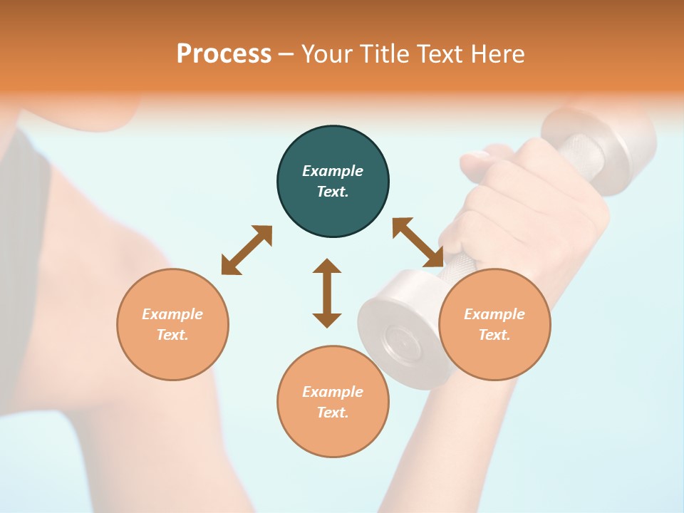 Barbell Weightlifting Healthy PowerPoint Template