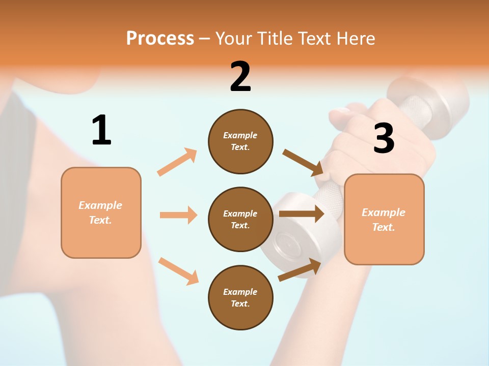 Barbell Weightlifting Healthy PowerPoint Template