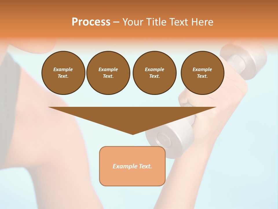 Barbell Weightlifting Healthy PowerPoint Template