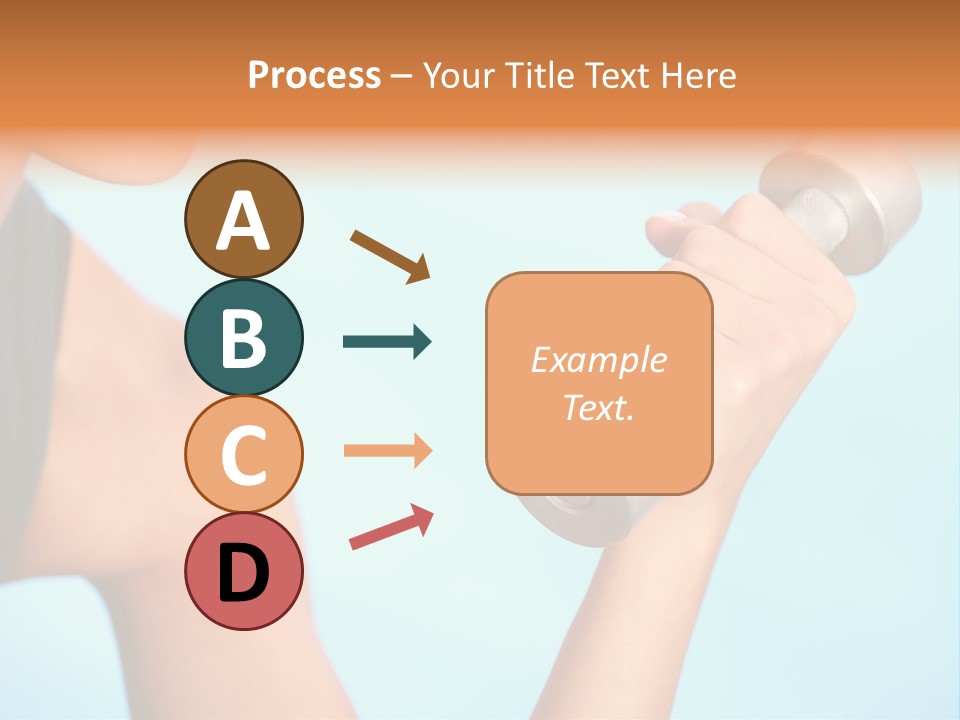 Barbell Weightlifting Healthy PowerPoint Template