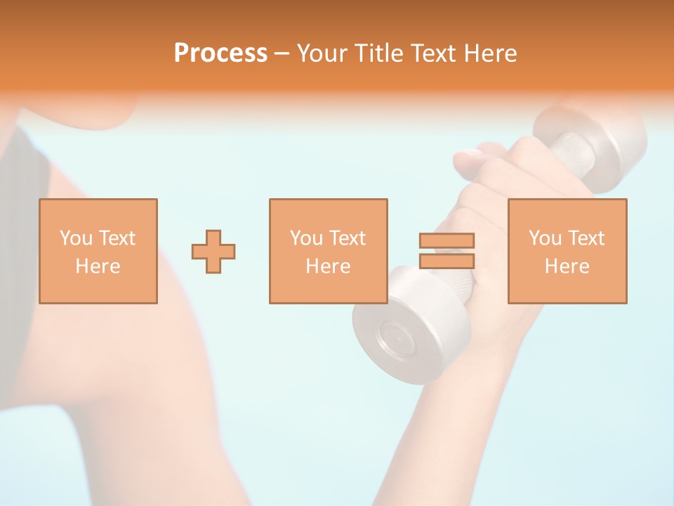 Barbell Weightlifting Healthy PowerPoint Template