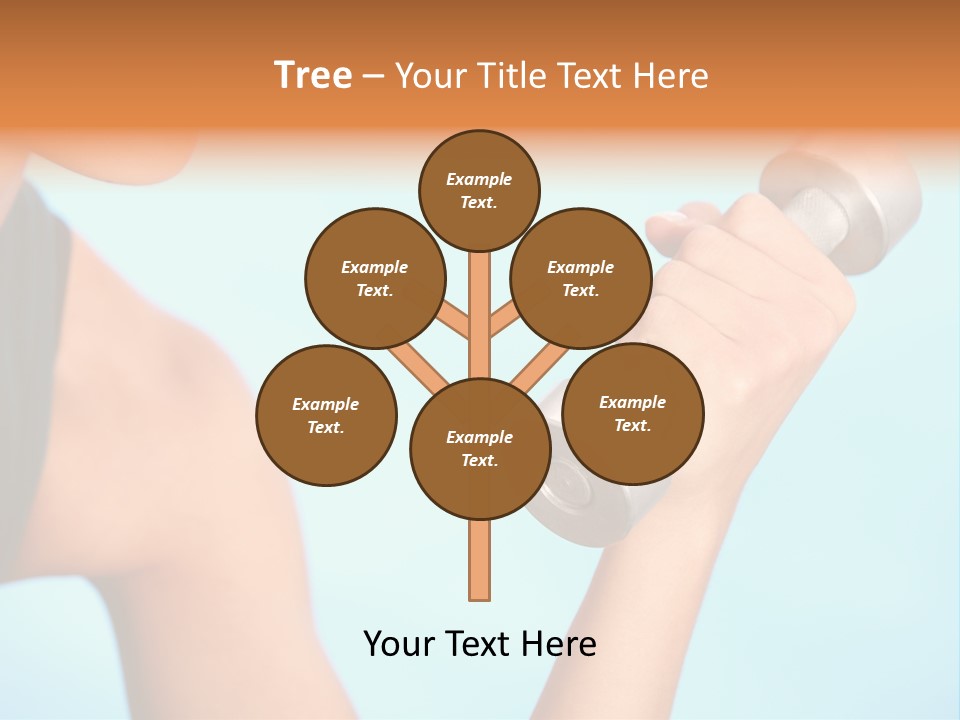 Barbell Weightlifting Healthy PowerPoint Template