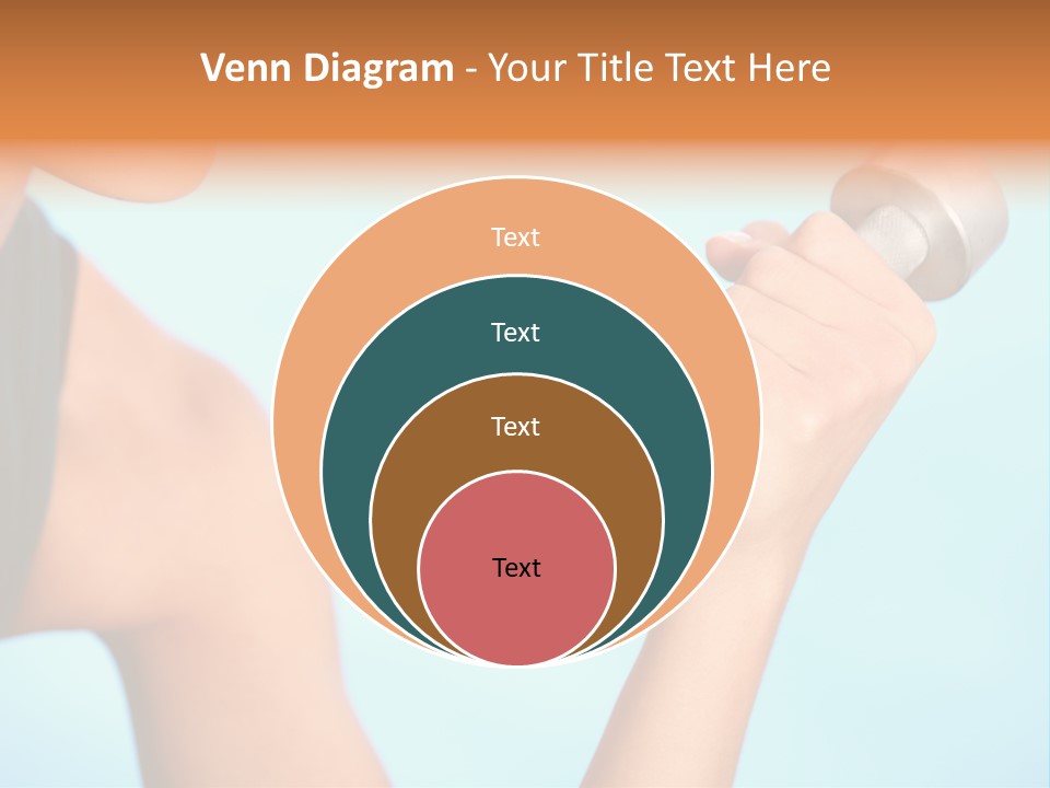 Barbell Weightlifting Healthy PowerPoint Template