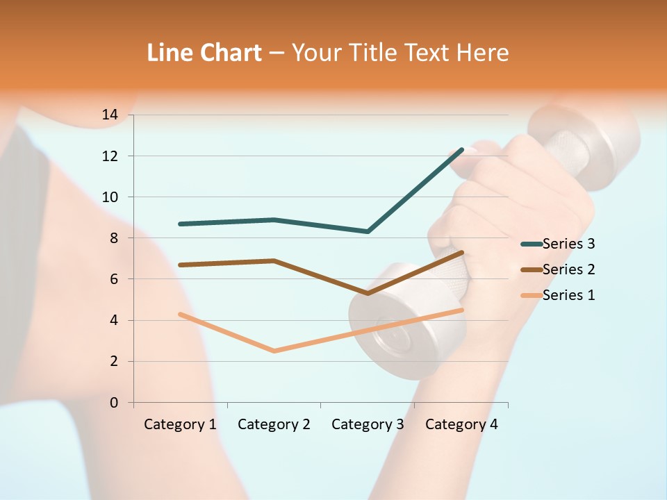 Barbell Weightlifting Healthy PowerPoint Template