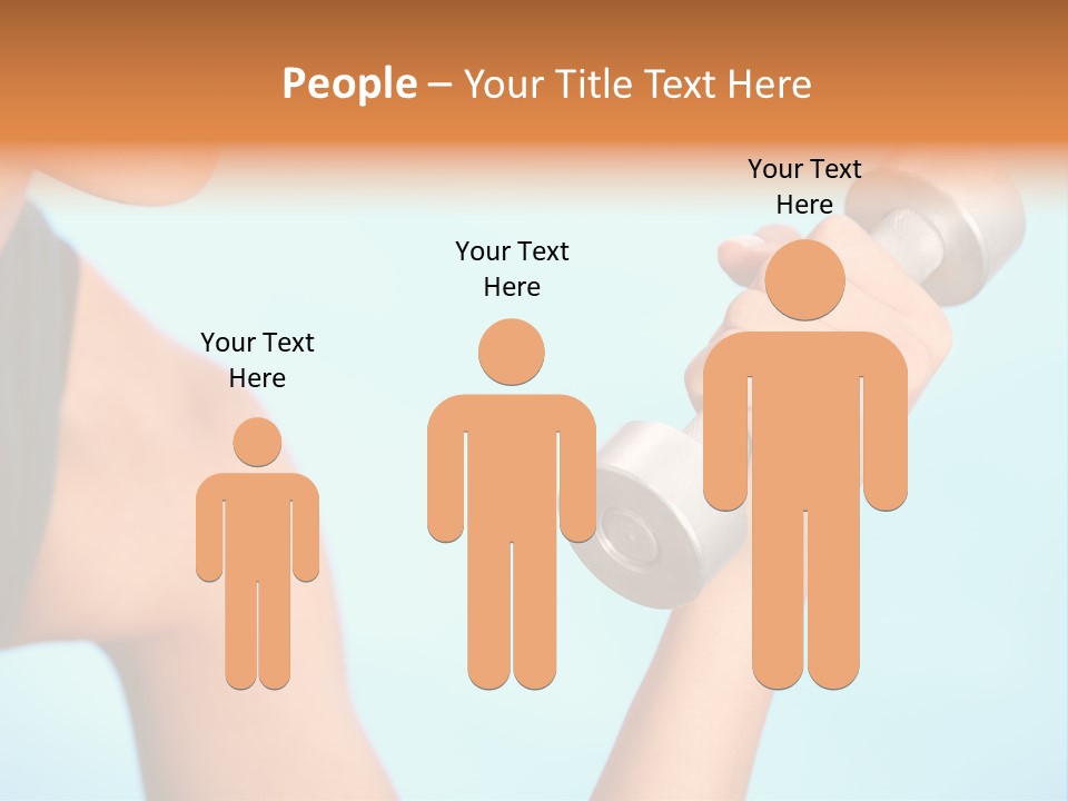 Barbell Weightlifting Healthy PowerPoint Template