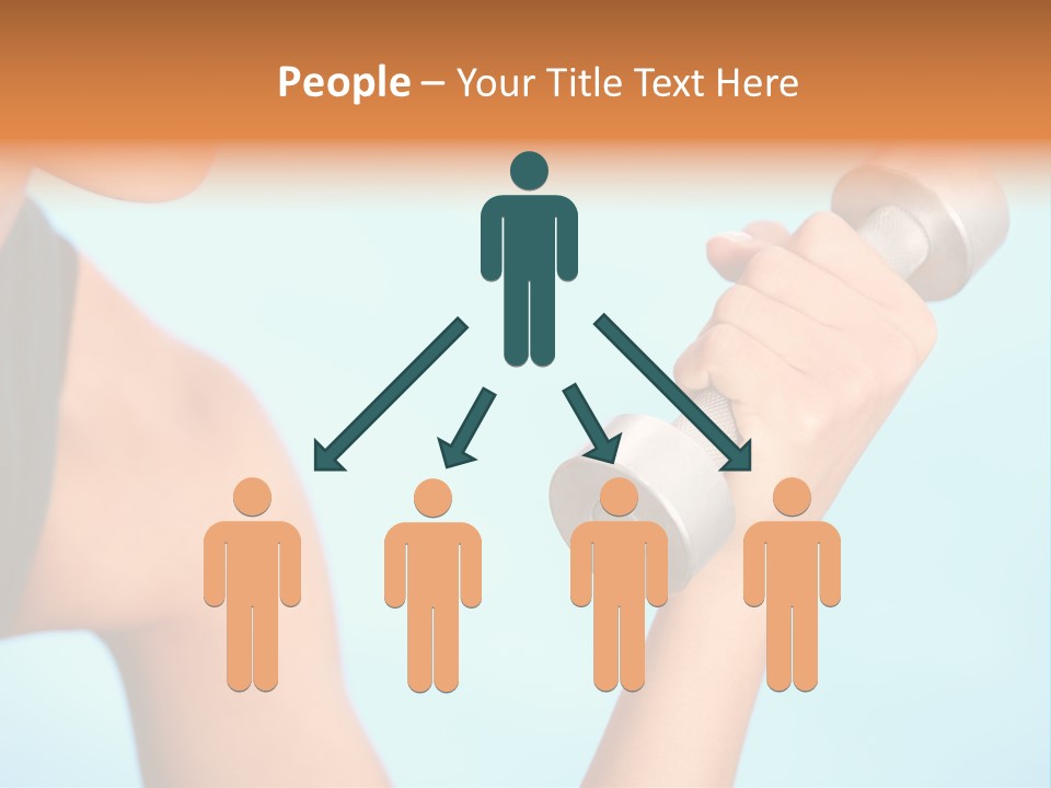 Barbell Weightlifting Healthy PowerPoint Template