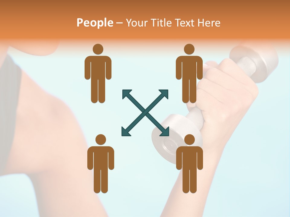 Barbell Weightlifting Healthy PowerPoint Template