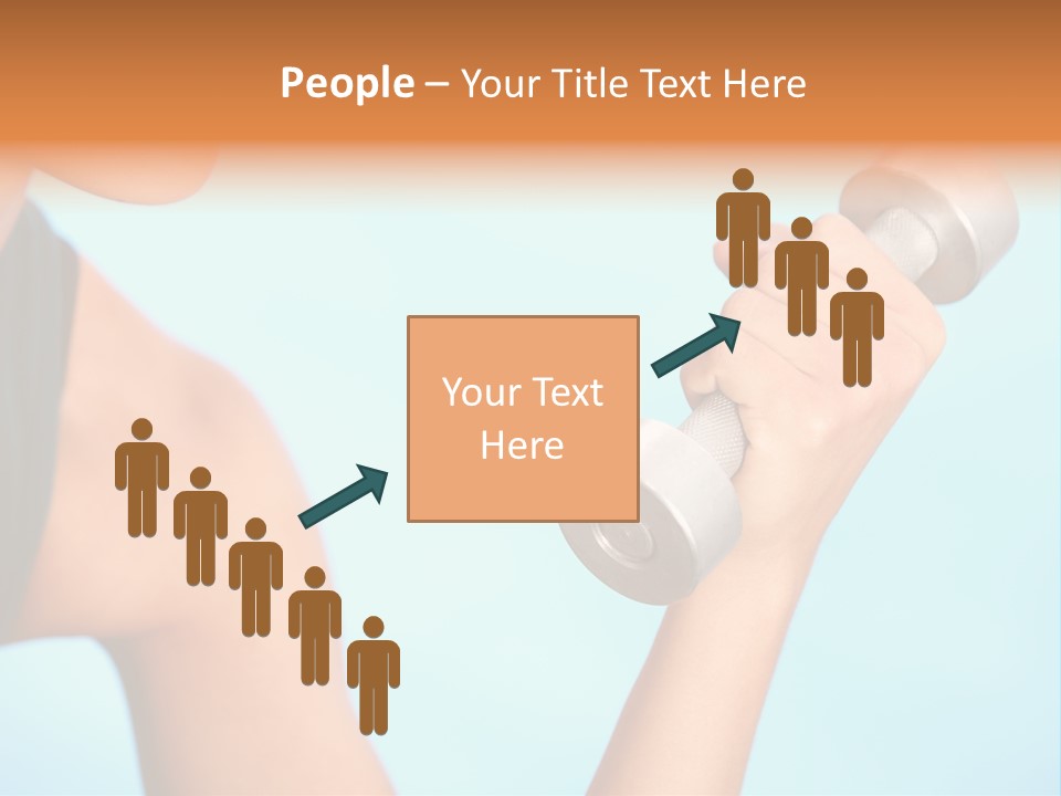 Barbell Weightlifting Healthy PowerPoint Template