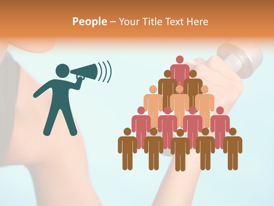 Barbell Weightlifting Healthy PowerPoint Template