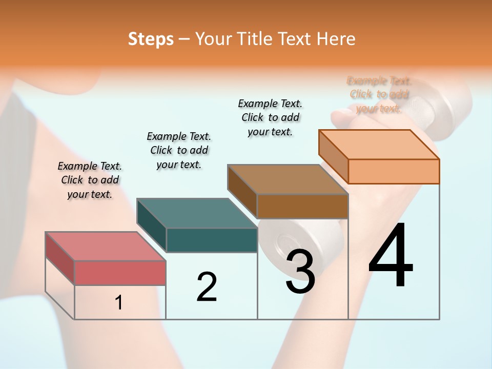 Barbell Weightlifting Healthy PowerPoint Template