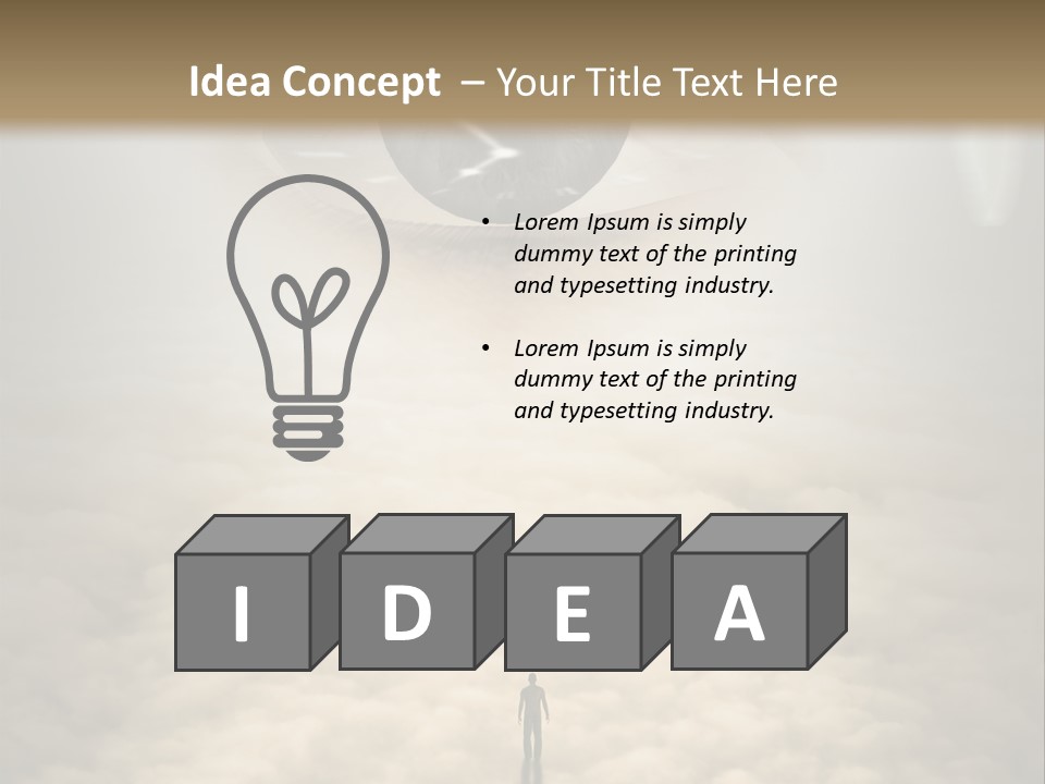 Concept Silhouette Creation PowerPoint Template