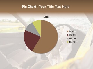 Wreck Vehicle Mirror PowerPoint Template