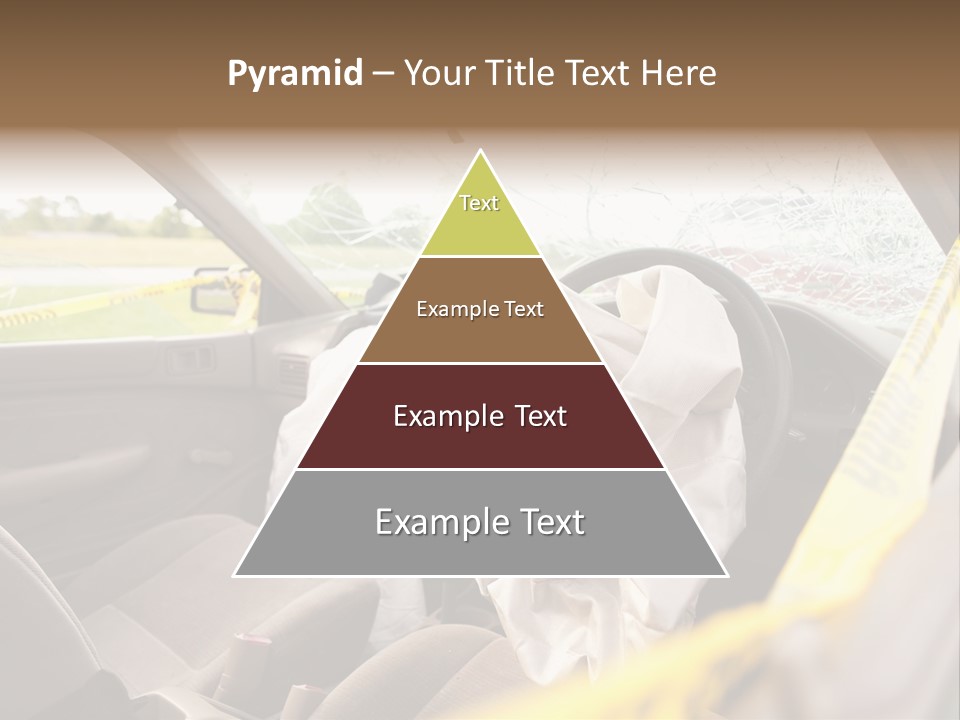 Wreck Vehicle Mirror PowerPoint Template