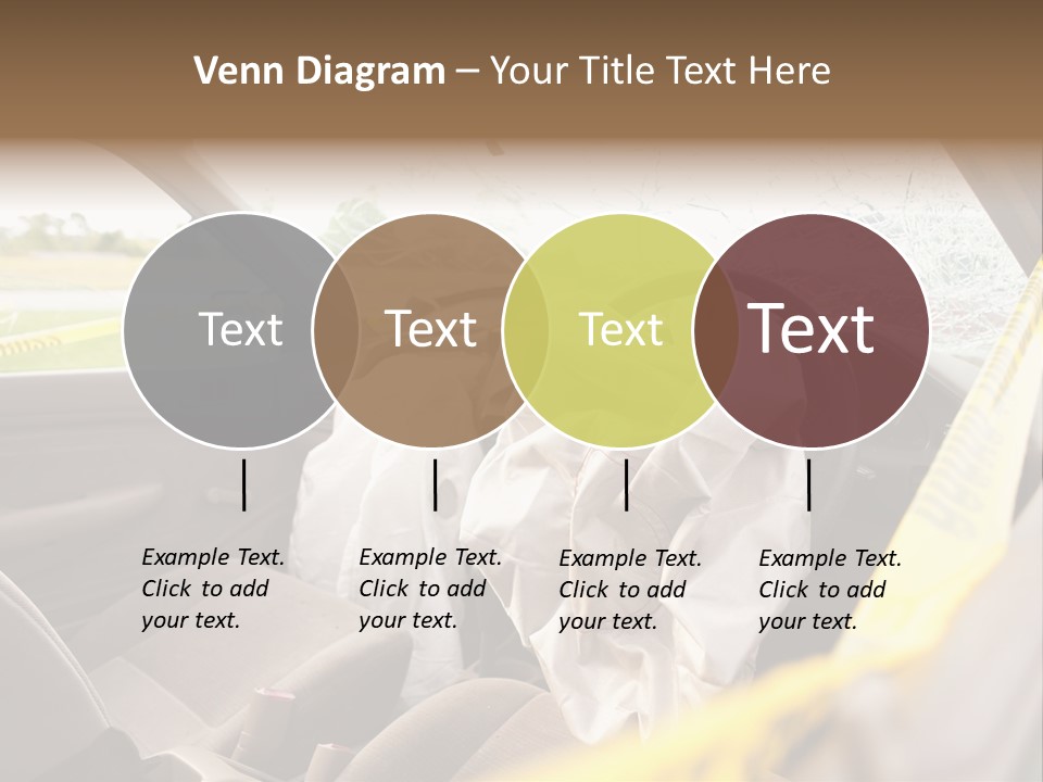 Wreck Vehicle Mirror PowerPoint Template