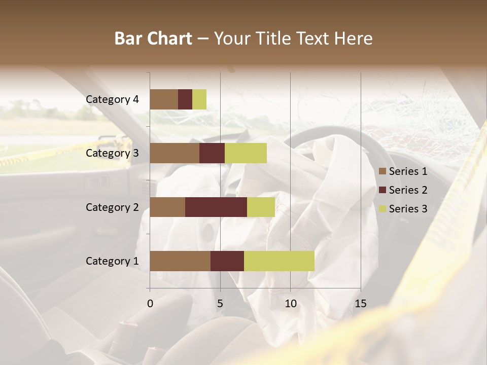 Wreck Vehicle Mirror PowerPoint Template