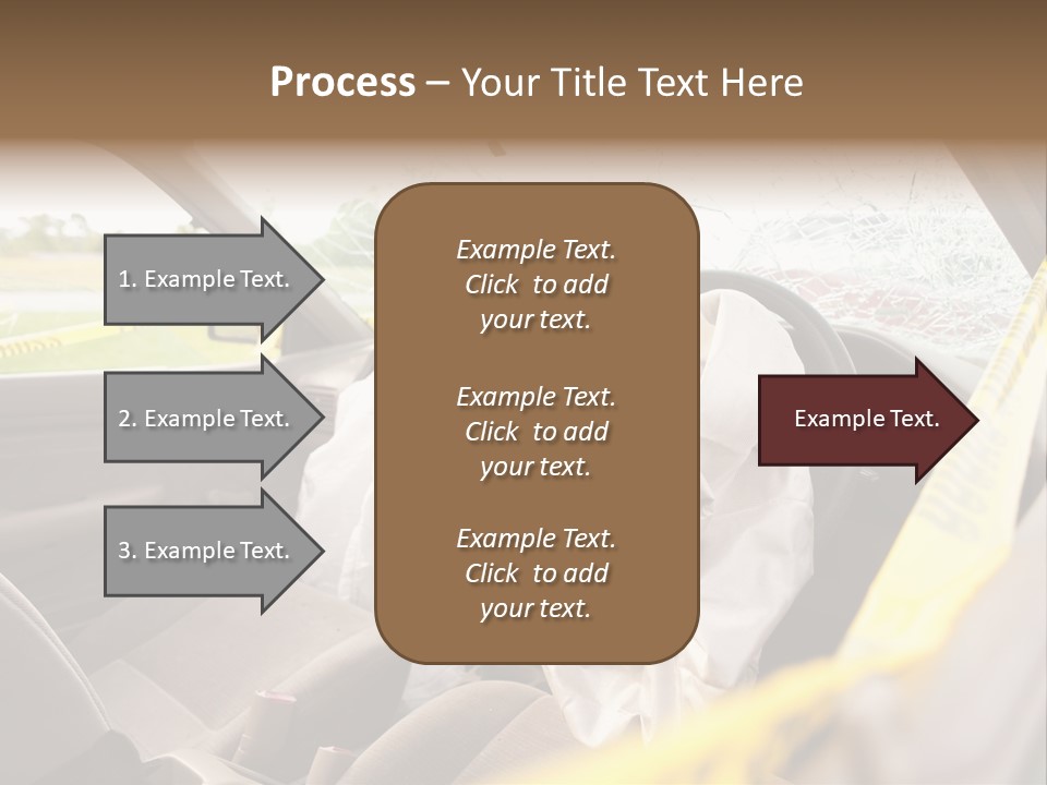 Wreck Vehicle Mirror PowerPoint Template
