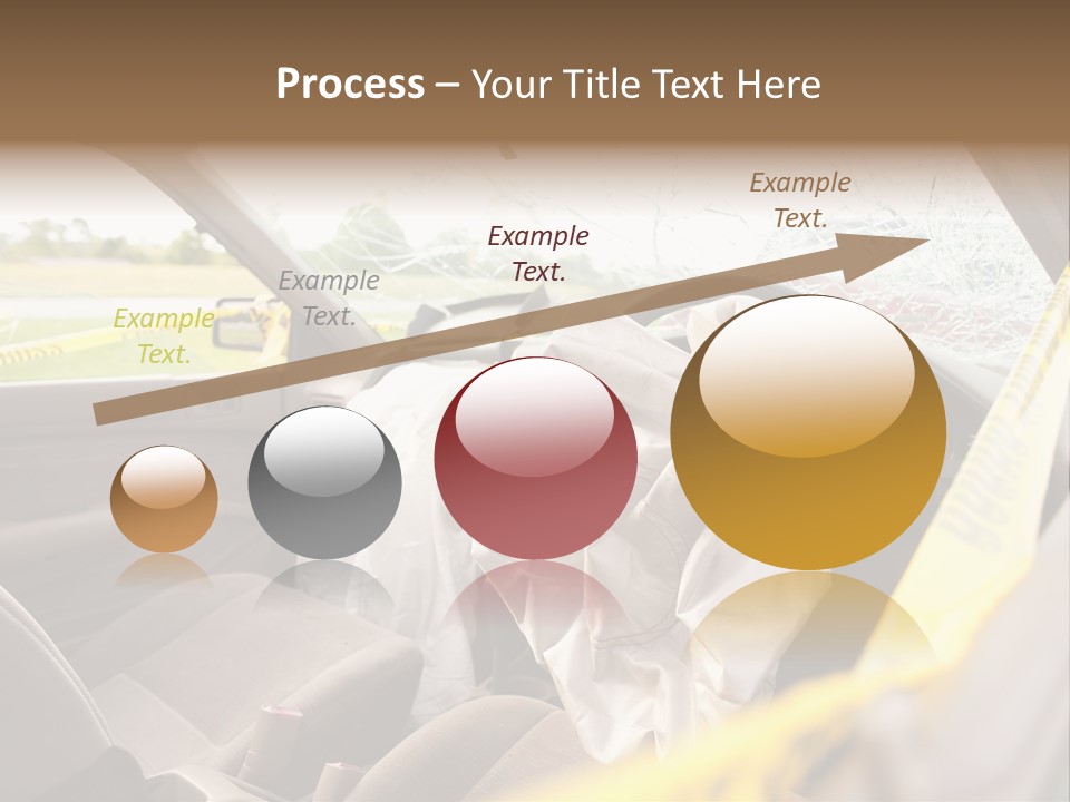 Wreck Vehicle Mirror PowerPoint Template