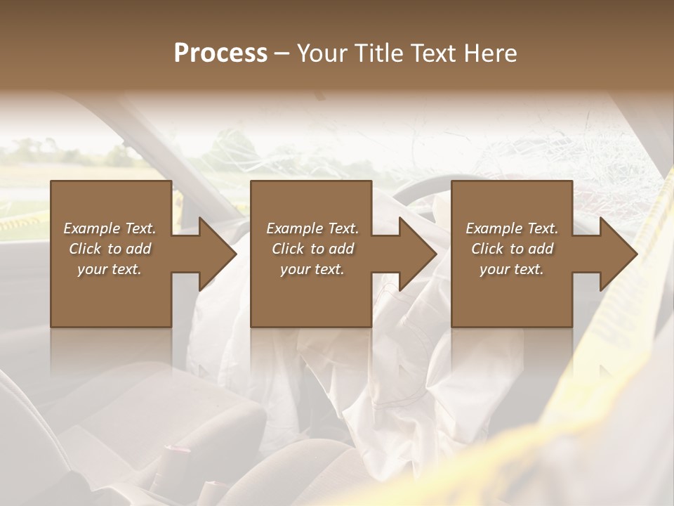 Wreck Vehicle Mirror PowerPoint Template