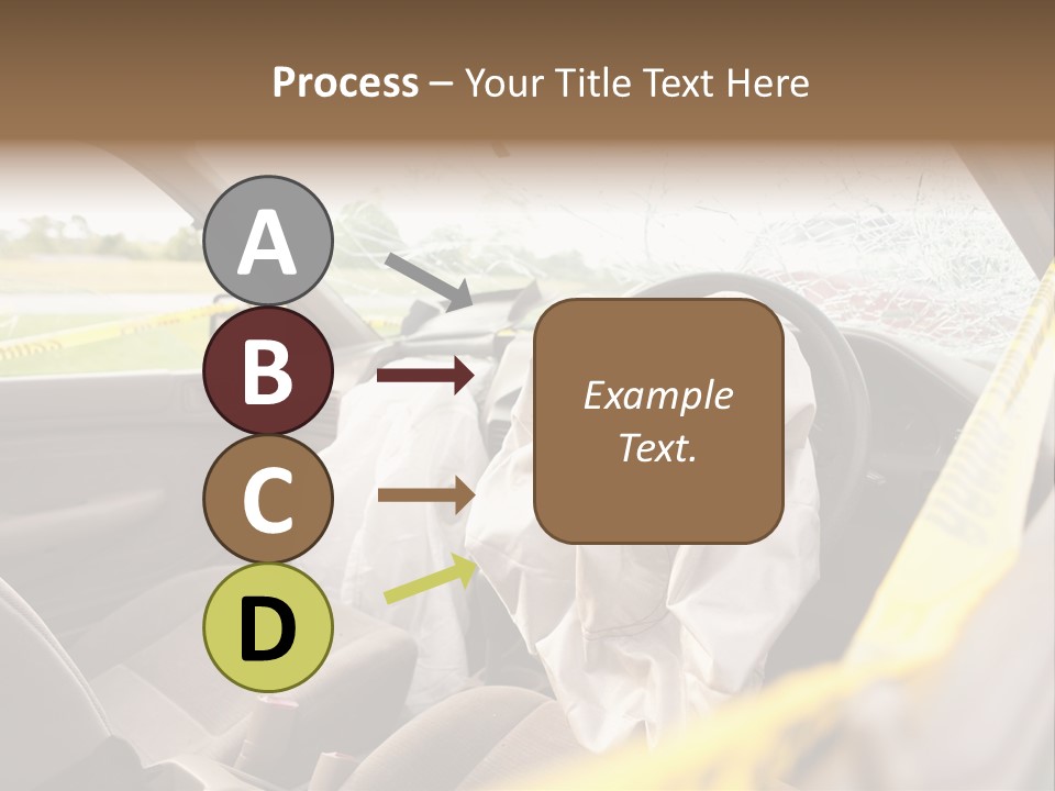 Wreck Vehicle Mirror PowerPoint Template