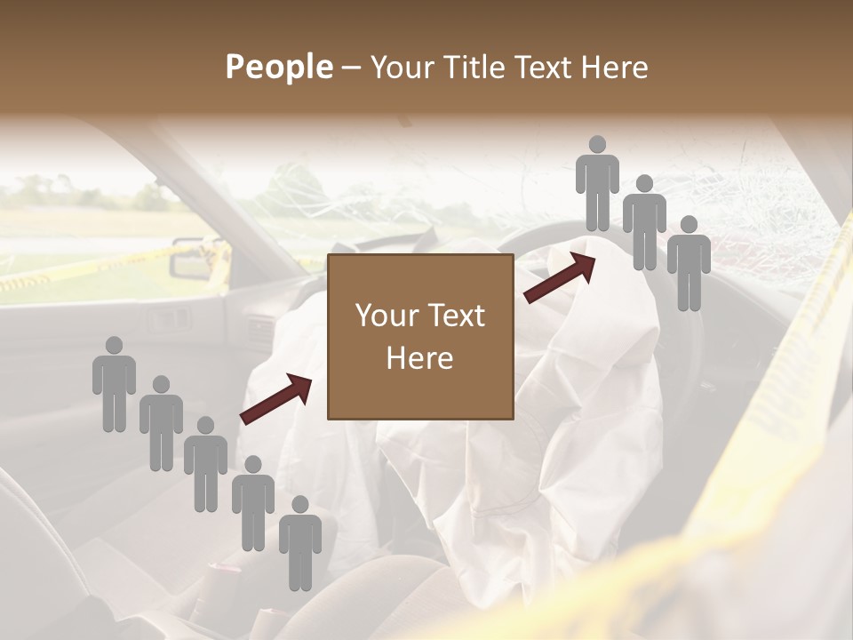 Wreck Vehicle Mirror PowerPoint Template