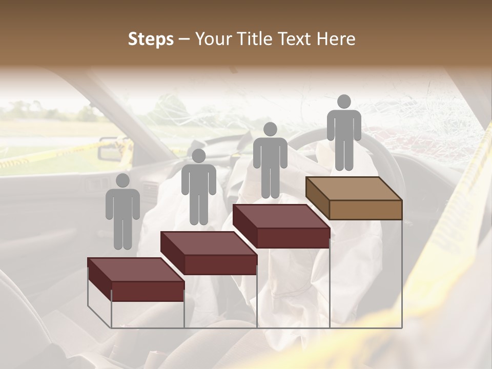 Wreck Vehicle Mirror PowerPoint Template