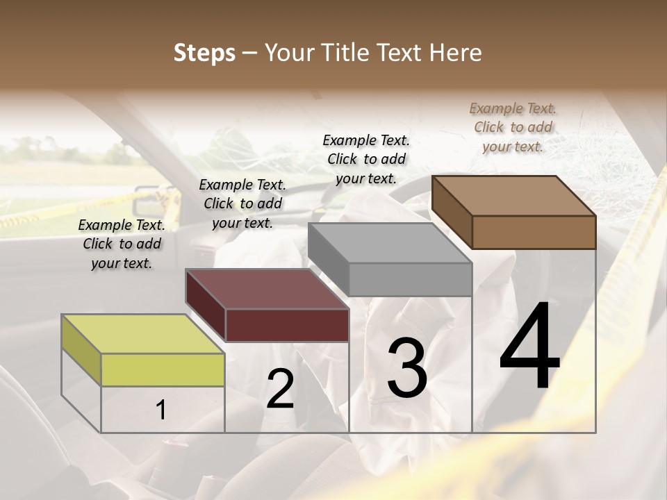 Wreck Vehicle Mirror PowerPoint Template