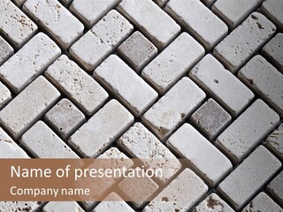 Material Motif Travertine PowerPoint Template