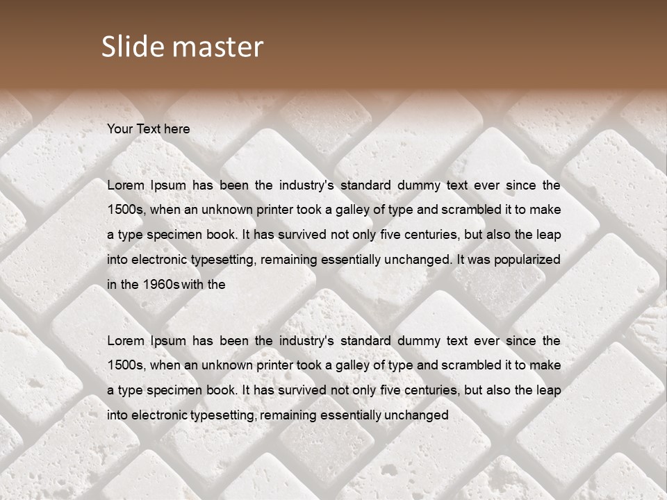 Material Motif Travertine PowerPoint Template