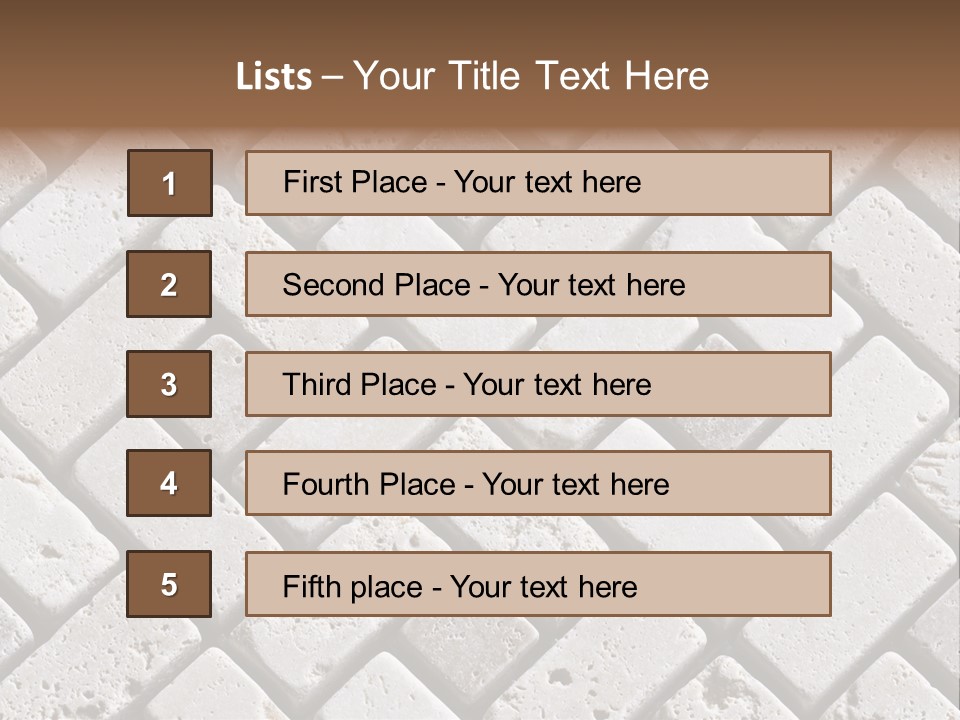 Material Motif Travertine PowerPoint Template
