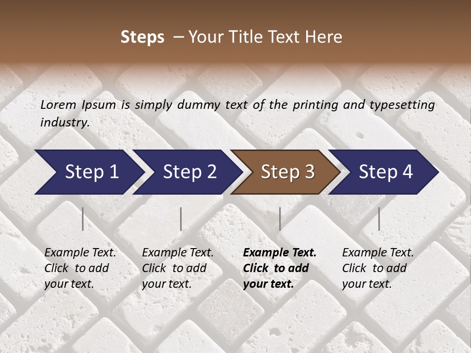 Material Motif Travertine PowerPoint Template