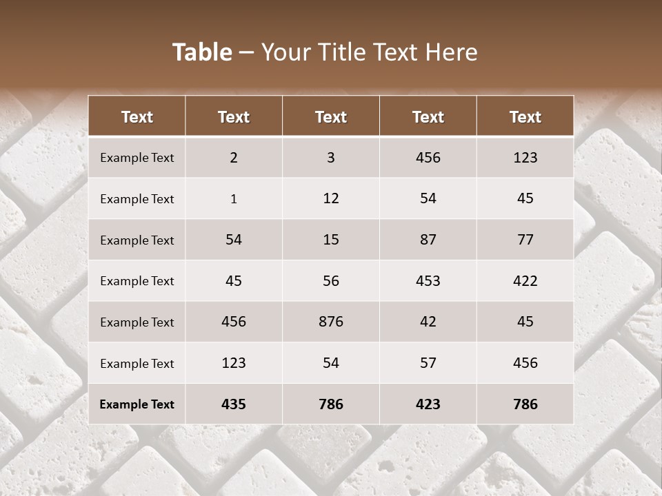 Material Motif Travertine PowerPoint Template