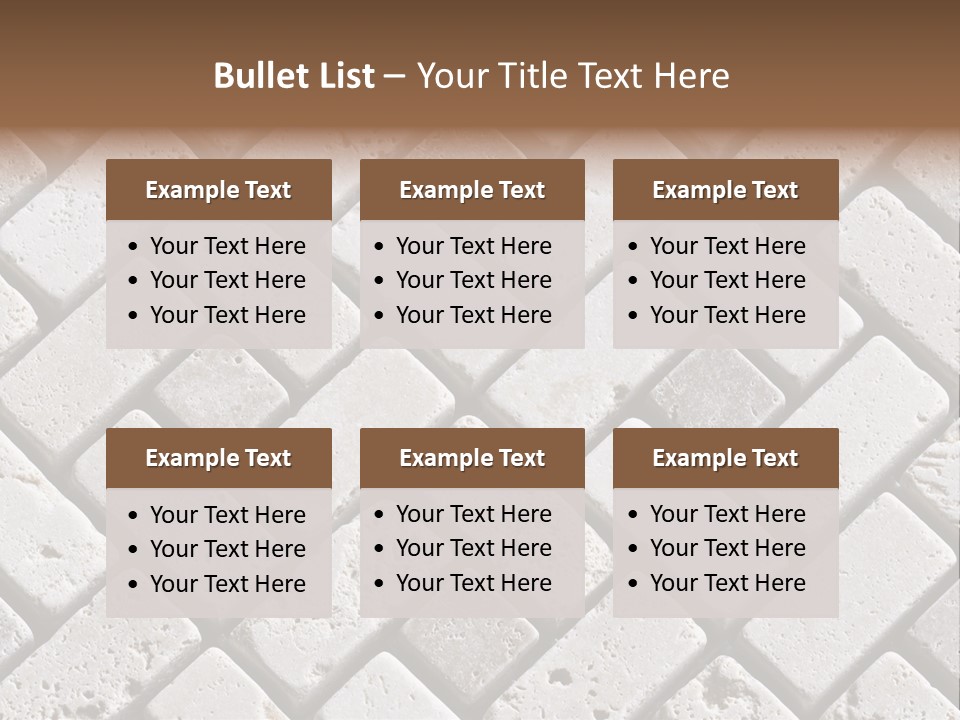 Material Motif Travertine PowerPoint Template