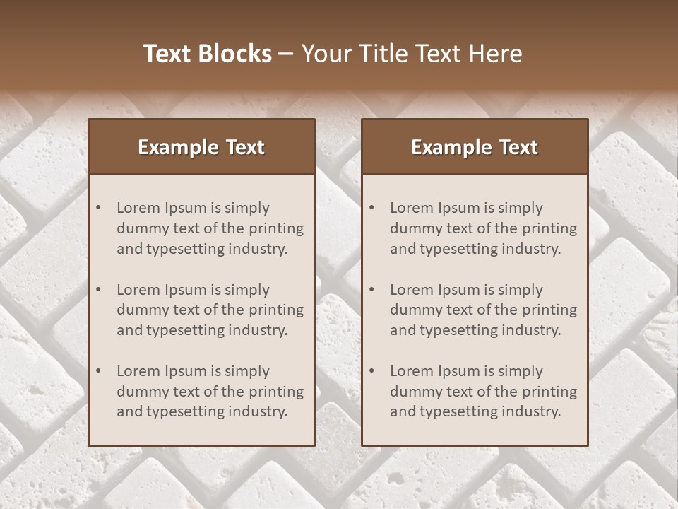 Material Motif Travertine PowerPoint Template