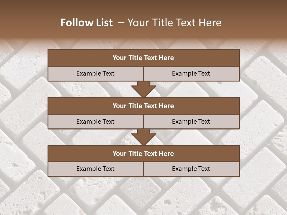 Material Motif Travertine PowerPoint Template