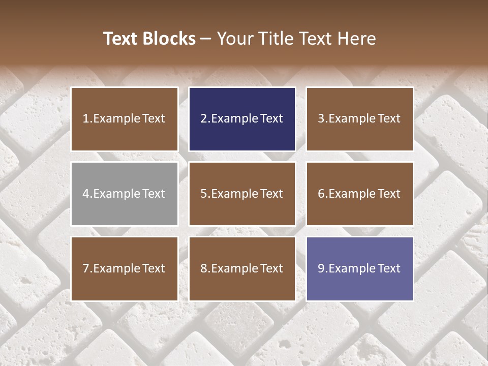 Material Motif Travertine PowerPoint Template