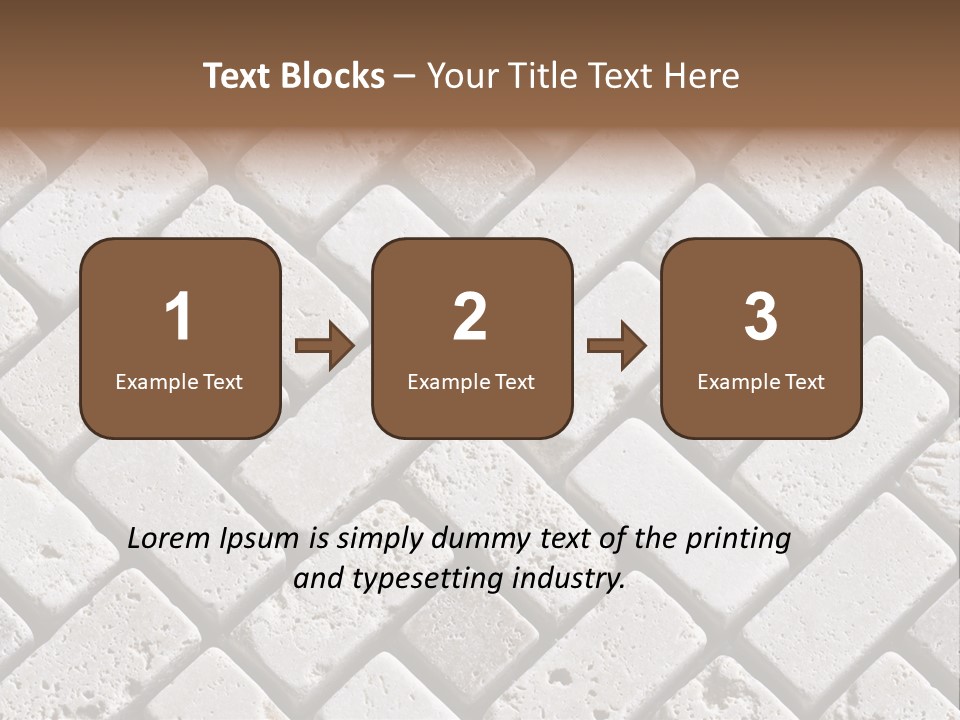 Material Motif Travertine PowerPoint Template