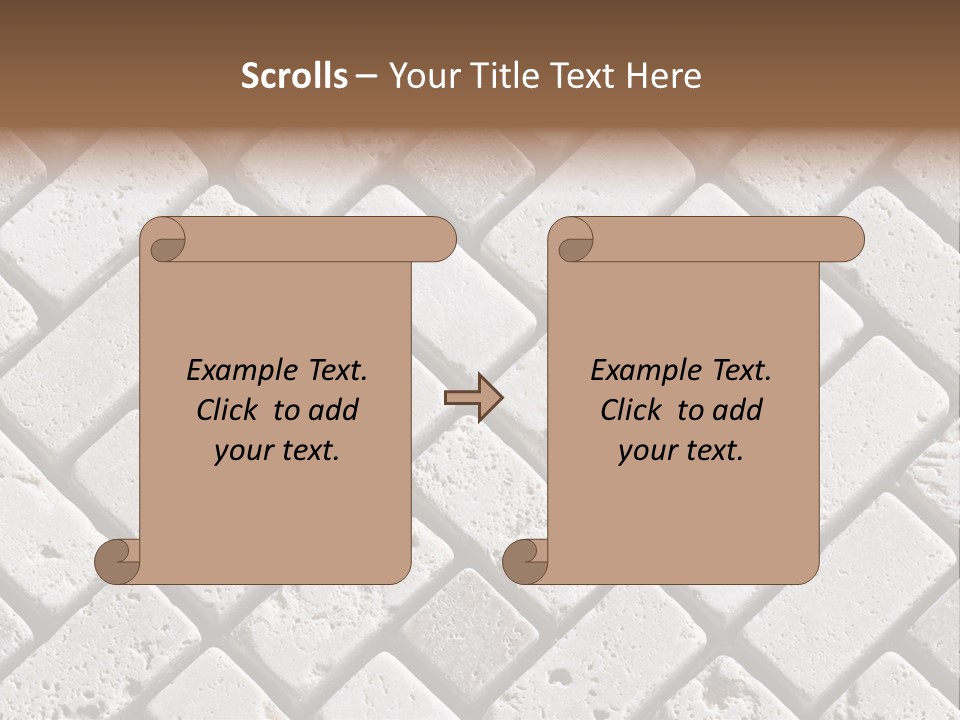 Material Motif Travertine PowerPoint Template