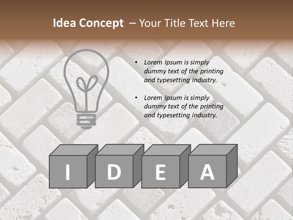 Material Motif Travertine PowerPoint Template