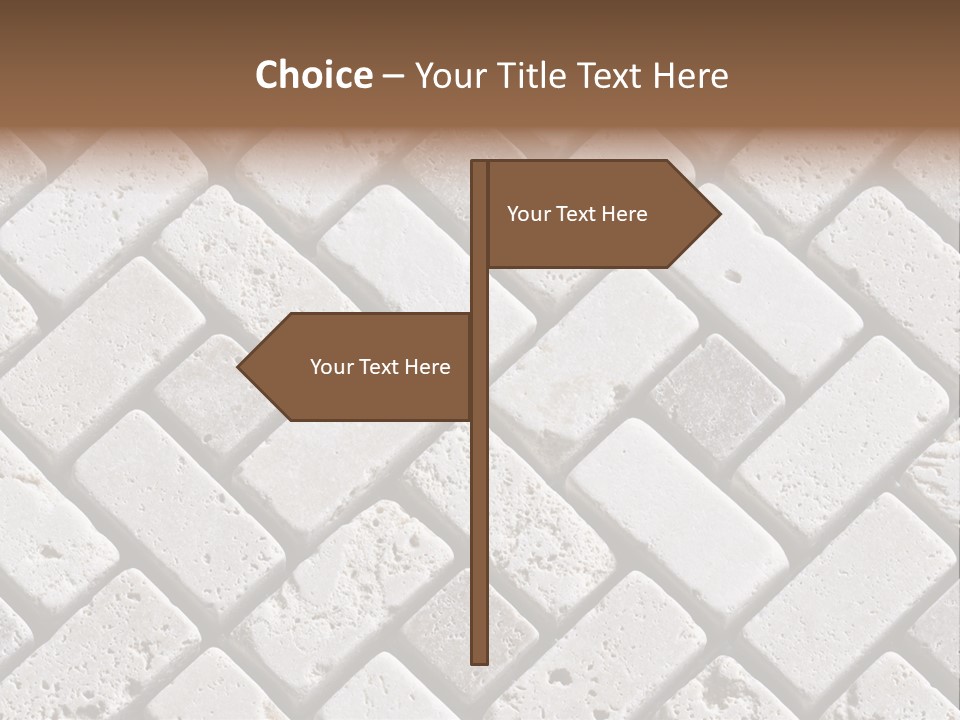 Material Motif Travertine PowerPoint Template