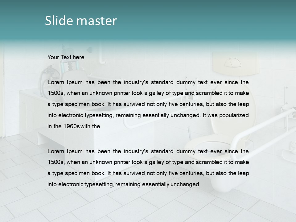 Lame Care Institutions PowerPoint Template