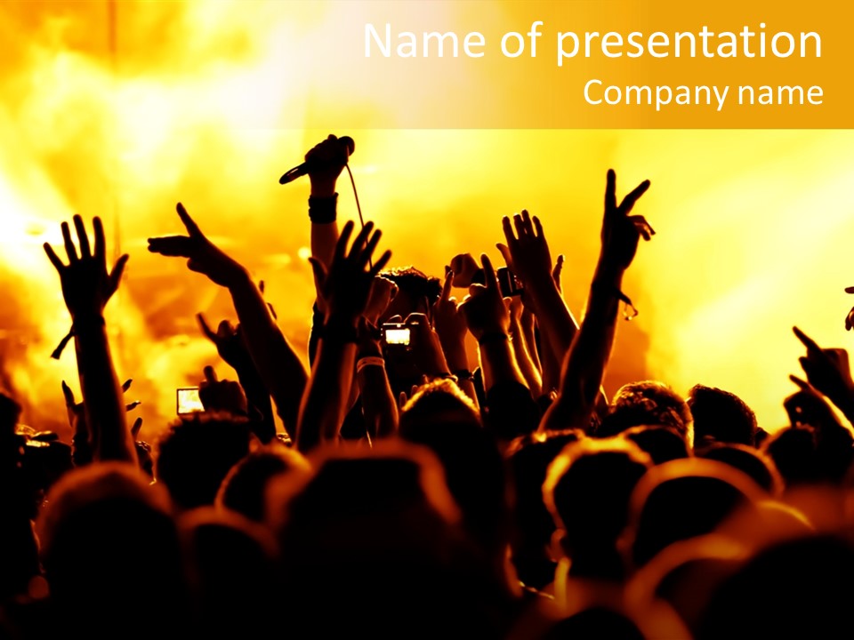 Musician Applauding Back PowerPoint Template